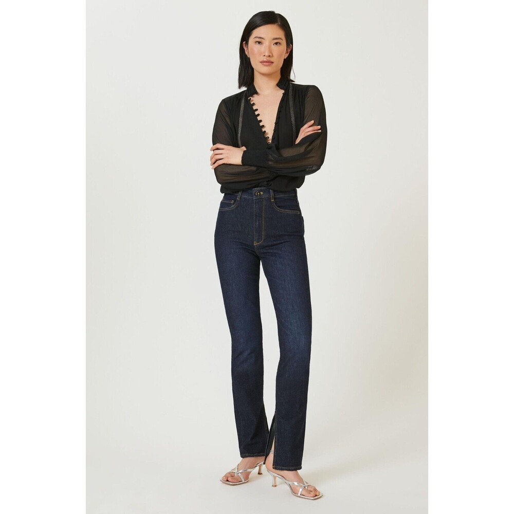Anthropologie Pilcro The Split Straight Jeans Size 26 NWT